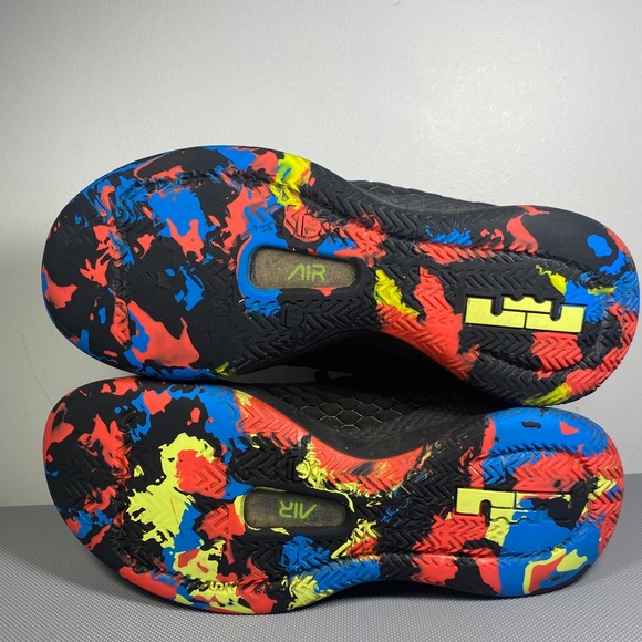 NIKE AIR LEBRON JAMES WITNESS III SHOES SIZE 7 MENS BLACK SILVER A04433-009, A37 - Picture 7 of 7